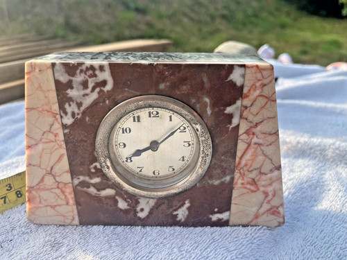 Art deco french marble mantle - deco,