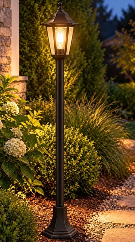 Outdoor garden light bollard - outdoor,