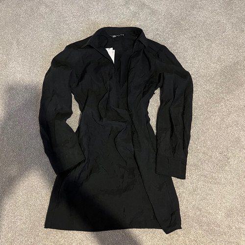 Zara black ruched - zara, long