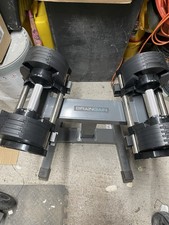 BRAINGAIN Adjustable Dumbbells 20kg Pair, 2kg Increment with stand 