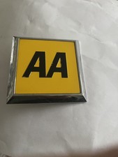 Vintage Square AA Automobile Association Car Badge 72mm x 72mm