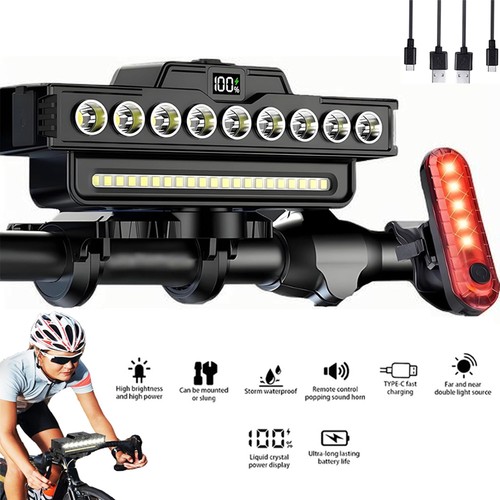 Powerful rechargeable led bike - powerful,