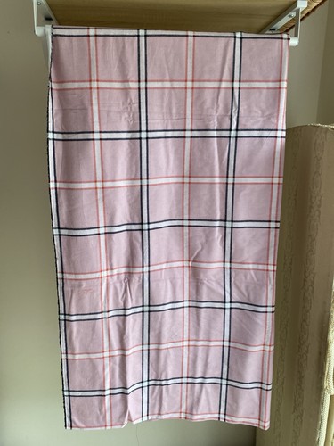 Pink black white - black, tartan