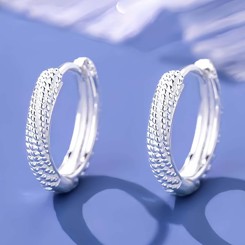 925 sterling silver huggie - 925,