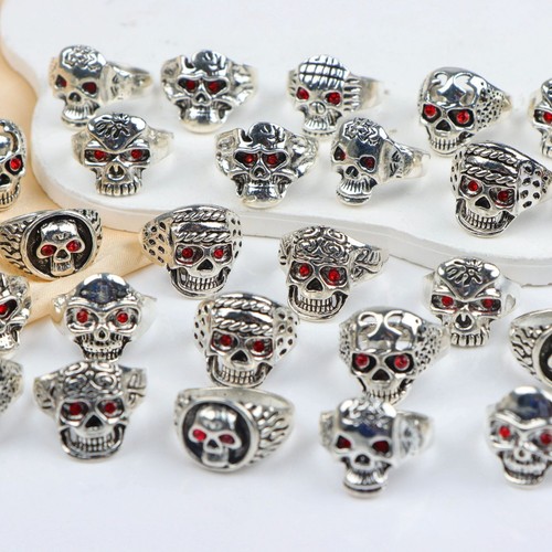 30pcs silver colour skull - 30pcs,
