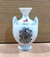 GREEK OUZO 12 ADVERTISIGN VTG CERAMIC MINIATURE BOTTLE EMPTY