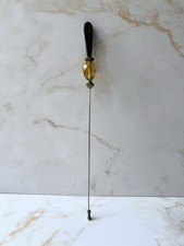 Vintage Art Deco Hat Pin Amber