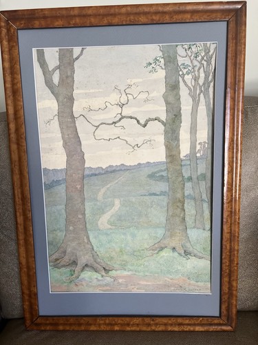 Large 1920s watercolour - large,