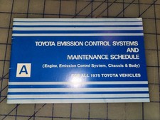 1975 Toyota Owners Emissions