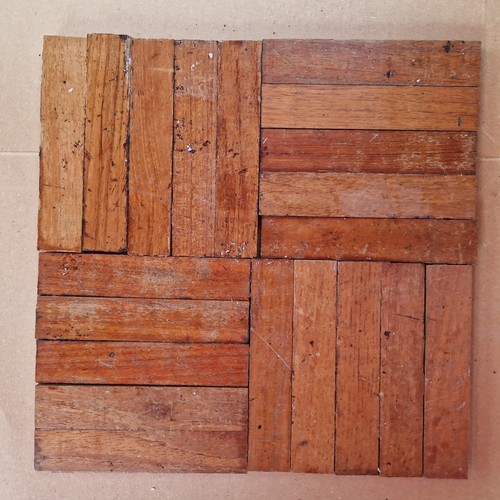 Vintage reclaimed parquet