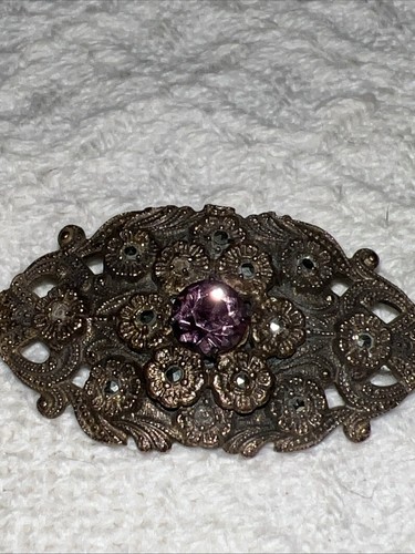 Vintage brooch floral pattern - vintage,