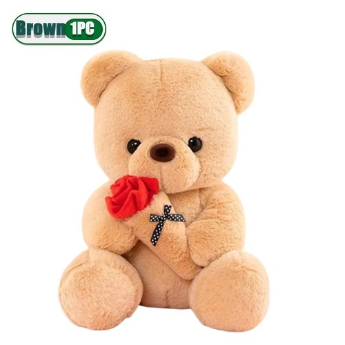 Rose bear plush toy with - bear,