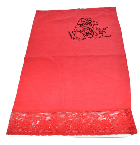 Vintage red embroidered black - vintage,