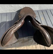 16” Narrow To Medium Brown Old English Leather Saddle