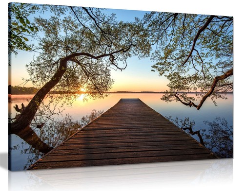 Beautiful sunrise lake - sunrise, with