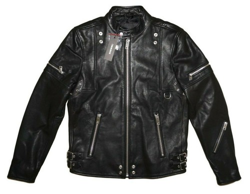 Diesel tovmas leather jacket - leather,