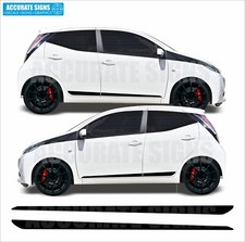 Side Stripes Stickers for Toyota Aygo Models Graphics decals