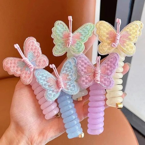 2pcs telephone wire hair bands - 2pcs,