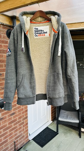 Superdry men fleece grey - superdry,