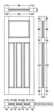 Oak Edwardian 4 Panel FD30