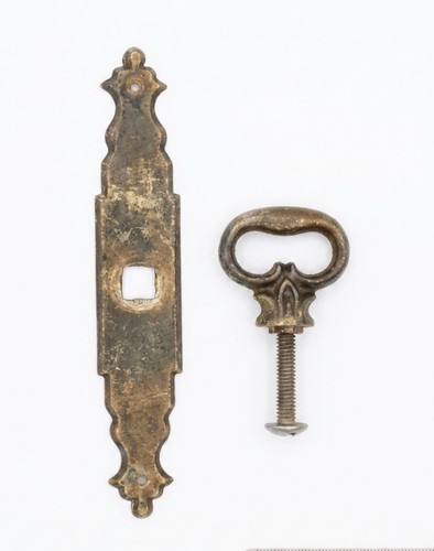 Dark patina brass door - brass, pull