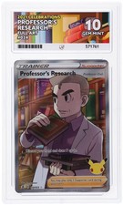 ACE 10 Professor's Research 024/025 Full Art Pokémon Card Celebrations GEM MINT