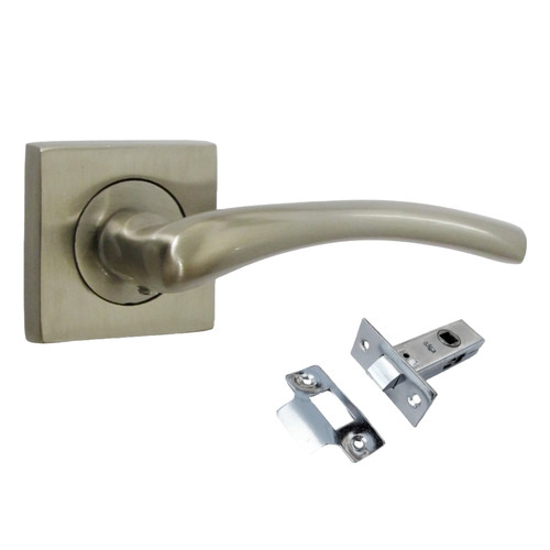 Zena door handle satin - door, nickel