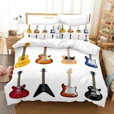 Guitar Bedding Set Duvet Single UK Gift
