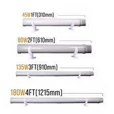 Greenhouse Garage Workshop Tubular Heater - IP55 Rated - Portable Heating 1-4ft
