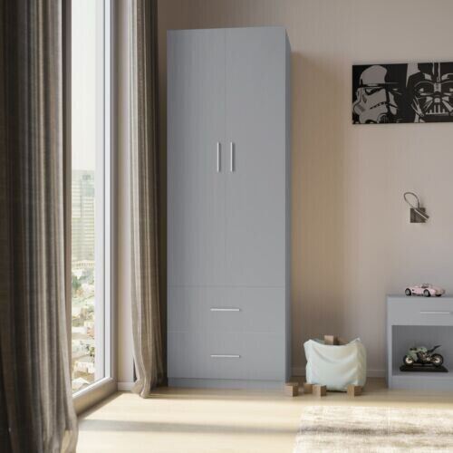 Grey wooden orlando - 2, drawer