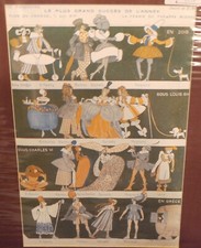 Original 1920 Vintage matted French print La Vie Parisienne Costumes Clothing