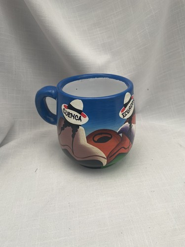 Mexican folk art pottery - art, mug