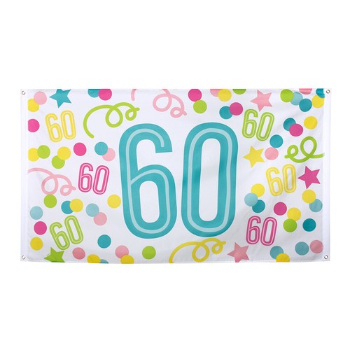 Age 60th birthday fabric - 60,
