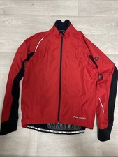 Men’s Pactimo XL Winter Cycling Windproof Jacket Full Zip Fleece Lined Red/Black