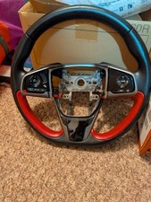 Honda Civic Type R Steering Wheel, With Front Plastic Trim. Full Leather Fk8/Fk7