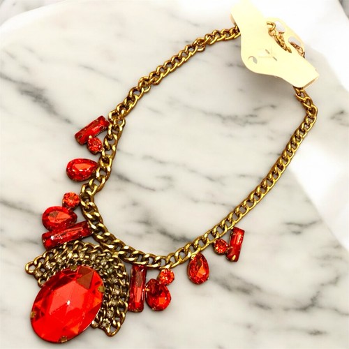 Red chunky crystal - chunky,