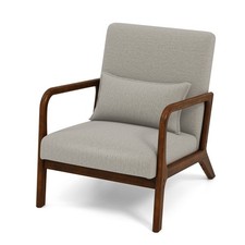 Wooden Accent Chair Mid