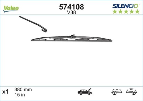 Valeo front wiper blades - wiper,
