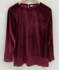 Cotton Traders Velvet Claret