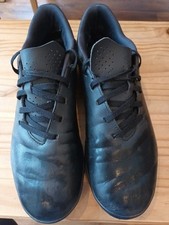 Mens Boys Size 8 Adidas Black Trainers Good Condition