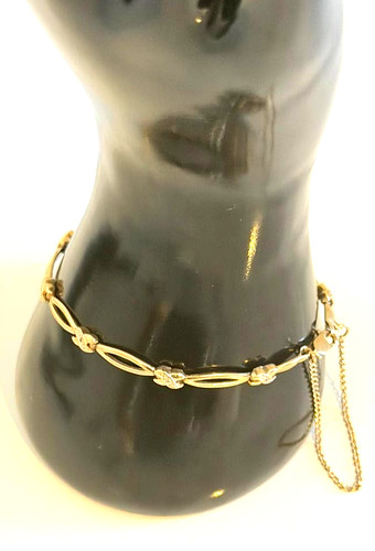 9ct yellow gold - fancy, link