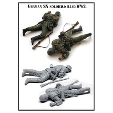 1/35 Resin Figure Prone Fallen German Soldier Casualty (Dead) Model Kit 3326