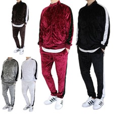MEN'S SOFT VELVET VELOUR TRACK