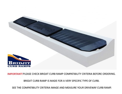 Bridjit curb ramp piece - curb, 3-piece