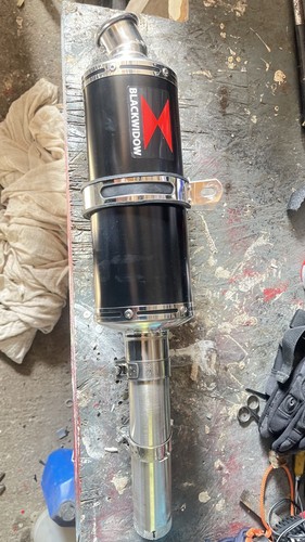 Black widow exhaust end - , can