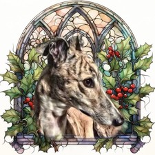 Greyhound Christmas Card for