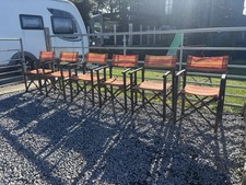 Set Of 6 Teak Outdoor Directors Chairs