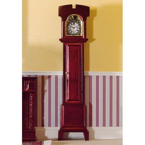 Mahogany grandfather clock - grandfather,