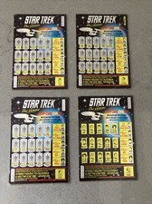 Star Trek The Game Scratch Off Lottery Cards X 4 Shell UK Garage Exclusive 1991