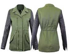 LADIES WOMEN LEATHER PVC